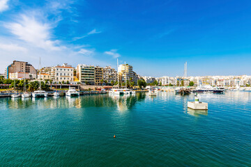 Fototapeta na wymiar Piraeus Marina view in Greece
