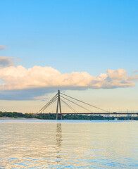 River Dnieper Pivnichnyi Bridge Kiev