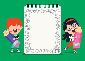 Blank Note Papers For Children Education