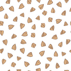 Obraz premium Buckwheat plant. Vector pattern.
