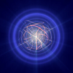 Naklejka premium Highly magnetized rotating neutron star