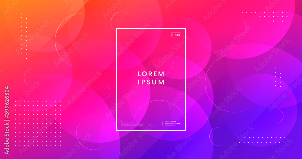 Aufkleber minimal abstract background. trendy geometric gradient backdrop vector design.