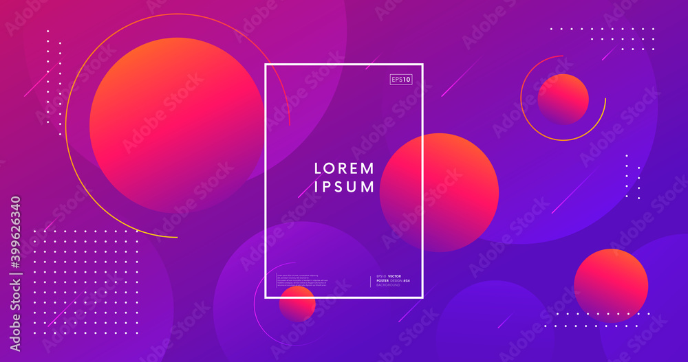 Aufkleber minimal abstract background. trendy geometric gradient backdrop vector design.