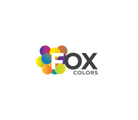 FOX Colors Company Logo Design Concept