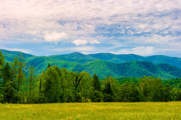 Cades Cove Valley in The Tenneessee Smoky Mountains