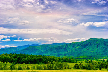Cades Cove Valley in The Tenneessee Smoky Mountains