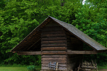 Old Settlers Outbuildings in Cades Cove Valley in The Tenneessee Smoky Mountains