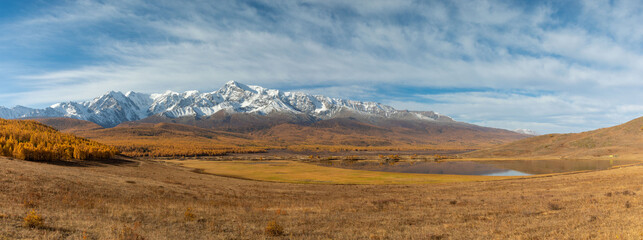 panorama landscape in the mountains