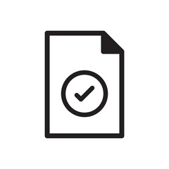 Approved file icon - document confirm icon
