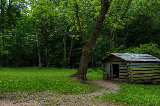 Templeton homestead in Cades Cove Valley, Smoky Mountains Tennessee