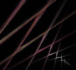 Computer generated fractal pattern and shape