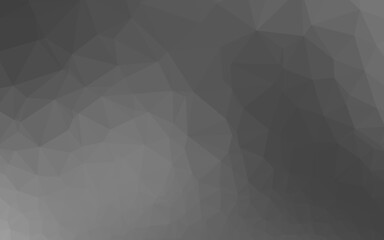 Dark Silver, Gray vector polygonal background.