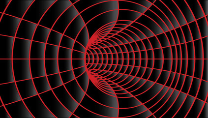 Tunnel or wormhole. Background abstract vector image