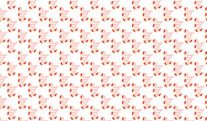 Candy cane with the inscription Candy my love. Red striped lollipop is a traditional attribute for Christmas and New Years. 