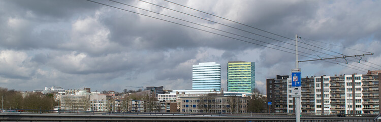 Obraz na płótnie Canvas Skyline of the Dutch city of Arnhem