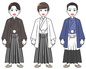 袴　笑顔　男性