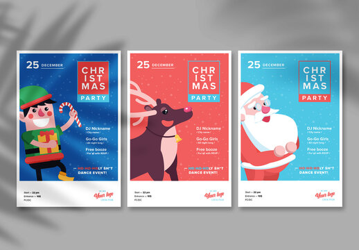 Christmas Party Poster Layout