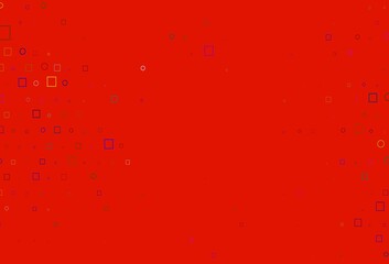 Light Multicolor, Rainbow vector texture with disks, rectangles.