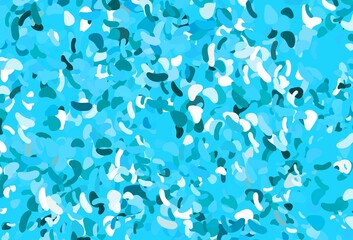 Light BLUE vector background with abstract forms.