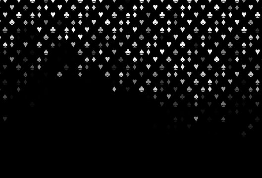 Dark Silver, Gray vector layout with elements of cards.