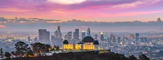 Gordijnen Los Angeles skyline © John