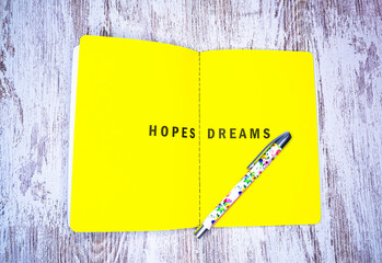 Notepad with a fountain pen. Place for text