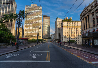 Fototapeta na wymiar Edifícios da cidade de São Paulo. Grande metrópole. 
