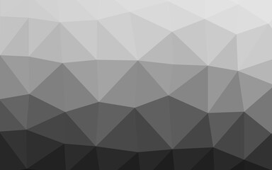 Light Silver, Gray vector blurry triangle template.
