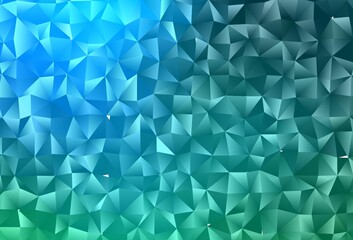 Obraz premium Light Blue, Green vector shining triangular template.