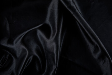 piece of black satin background