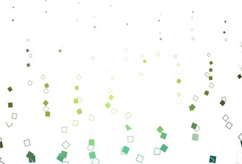 Light Blue, Yellow vector pattern with crystals, rectangles.