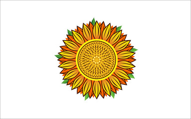 Illustration vector graphic of beautiful floral with sunflowers design template