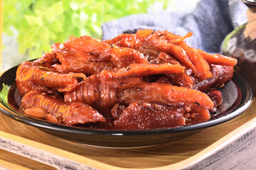 Braised boneless chicken feet - A popular Taiwan food