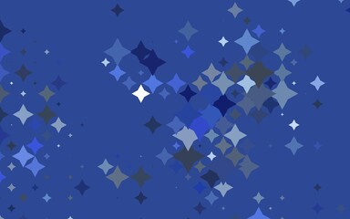 Light BLUE vector layout with bright stars.