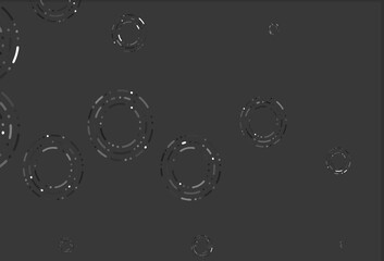 Light silver, gray vector backdrop with dots.