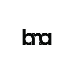 bna letter original monogram logo design