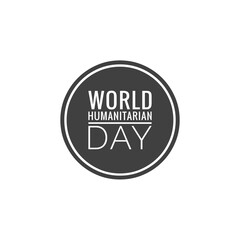 ''World Humanitarian Day'' Lettering