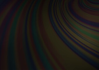 Dark Silver, Gray vector blurred shine abstract pattern.