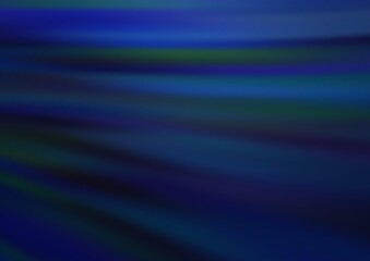 Dark BLUE vector pattern with curved circles.