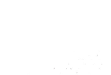 Light Red vector cover with circles, cubes.