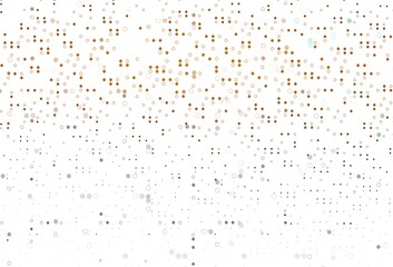 Light Orange vector template with circles.