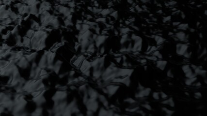 Abstract background with black noise field. Abstract landscape mountain surface. Detailed displaced surface. Modern background template for documents, reports and presentations. 3d rendering