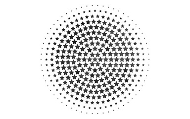 Light Silver, Gray vector template with sky stars.