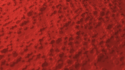 Abstract background with red pimples. Foam surface concept. Dotted backdrop. Modern background template for documents, reports and presentations. 3d rendering