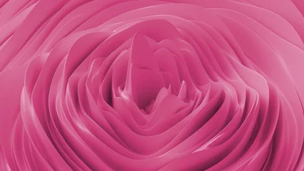 Foto op Canvas Abstracte achtergrond met roze ruis golfveld. Abstract landschap bergoppervlak. Gedetailleerd verplaatst oppervlak. Moderne achtergrondsjabloon voor documenten, rapporten en presentaties. 3D-rendering © MIKHAIL
