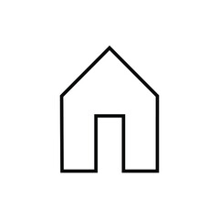 home button icon flat design 