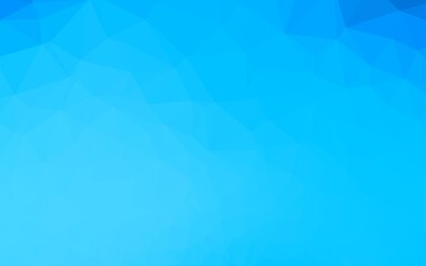 Obraz premium Light BLUE vector low poly texture.