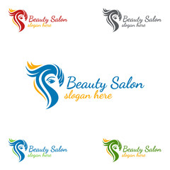 Salon Fashion Logo for Beauty Hairstylist, Cosmetics, or Boutique