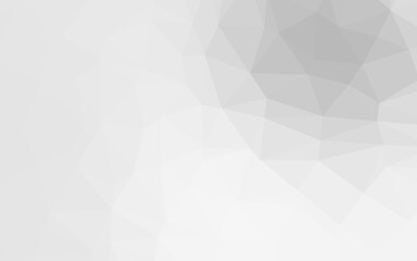 Light Silver, Gray vector triangle mosaic texture.