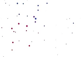 Light Blue, Red vector cover with spots.